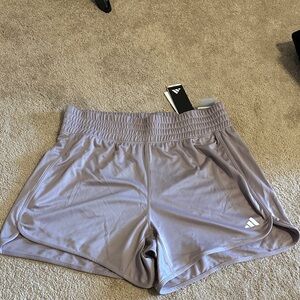 Adidas Women's Athletic Shorts in Soft Purple